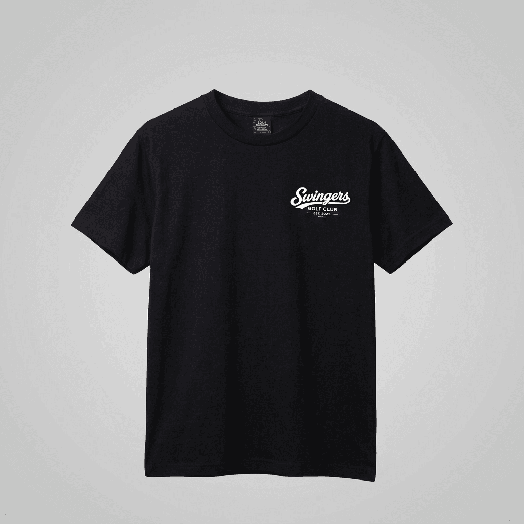 Swing Responsibly Tee - Black - View 1 of 3