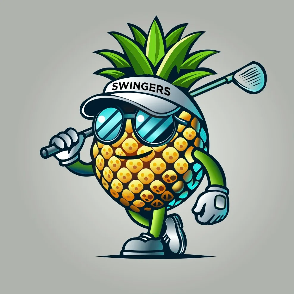 Pineapple Pete — the mascot of Swingers Club