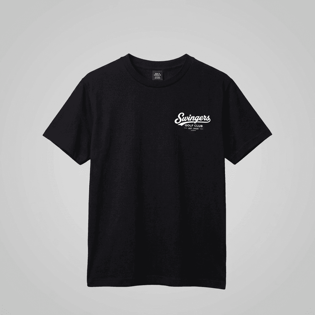 Swing Responsibly Tee - Black thumbnail 1