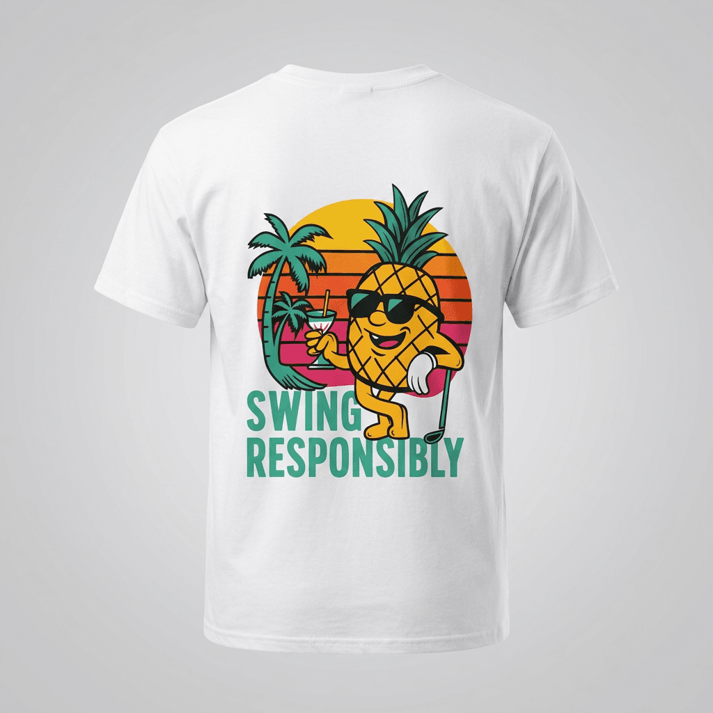 Swing Responsibly Tee - White thumbnail 2